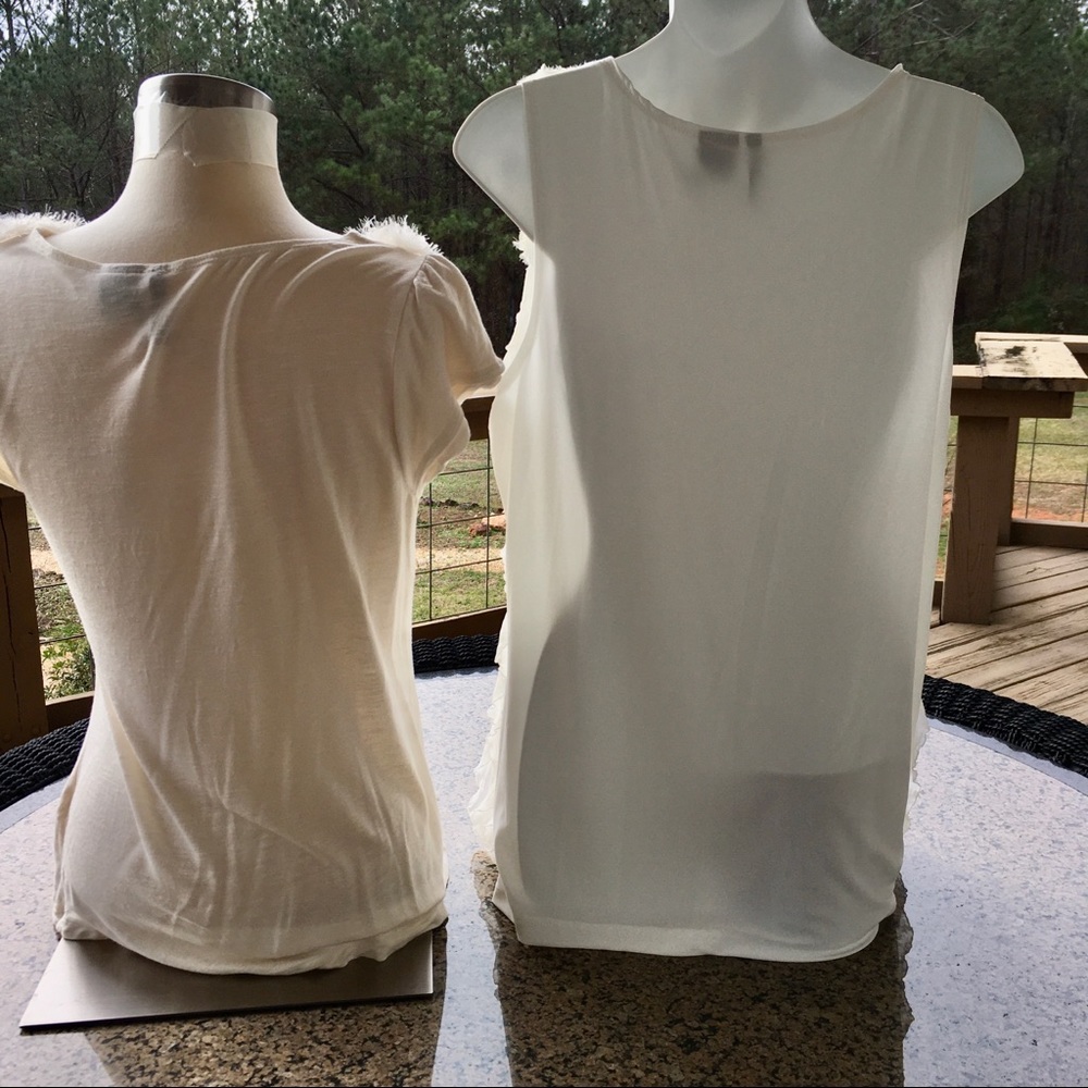 New Directions Petite Creamy Top Lot, Two PXL Tops - Picture 2 of 16